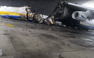 Destroços do Antonov An\u002D225 são retirados do hangar