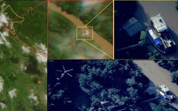 Operação conjunta identificou estrutura camuflada na Ilha de Marajó com uso de inteligência artificial, imagens de satélite e aeronaves da FAB - FAB