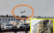 Vídeo registra o momento que a aeronave é lançada contra fábrica de drones no Tartaristão - Reprodução