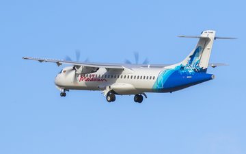 A frota da Maldivian é composta, majoritariamente, por turboélices - ATR/Divulgação