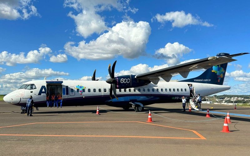 Companhia aérea já mantém outra rota regular a partir de Pato Branco, para Curitiba - Azul Linhas Aéreas