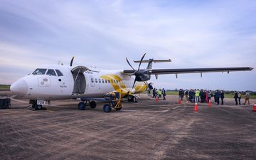 Os voos serão realizados pelo ATR 72-600, para até 70 passageiros - Felipe Dalla Valle