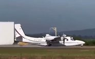 Vídeo mostra momento em que avião colapsa trem de pouso em Sorocaba