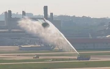 Incidente não provocou alterações nos voos comerciais do aeroporto carioca - Reprodução/Redes Sociais