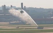 Incidente não provocou alterações nos voos comerciais do aeroporto carioca - Reprodução/Redes Sociais