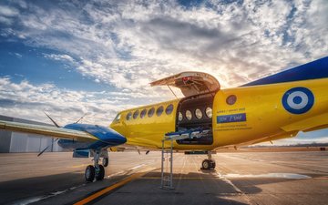 Nova ambulância aérea se junta à frota grega com equipamentos médicos avançados e operação a partir da Base Aérea de Elefsis - J. Alan Paul Photography via Textron Aviation