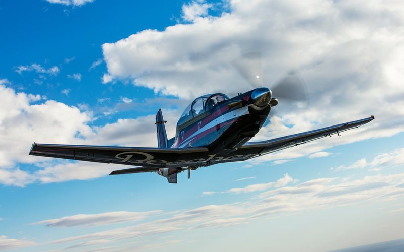 O Beechcraft T-6 Texan II é um treinador turboélice avançado, amplamente utilizado para formação de pilotos militares em várias nações - Textron Aviation/Divulgação