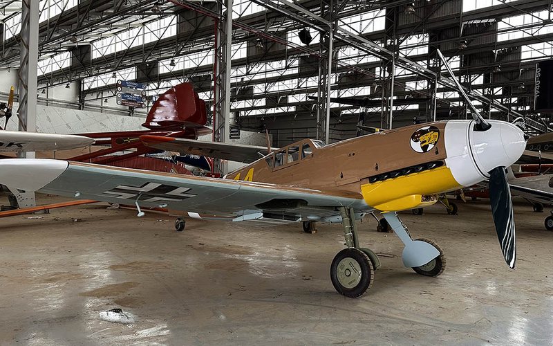 Messerschmitt 109 é um dos primeiros aviões do acervo do MAPA, que incluirá o Spitfire, F4U Corsair, P-47 Thunderbolt e C-130 Hercules - AERO Magazine/Edmundo Ubiratan