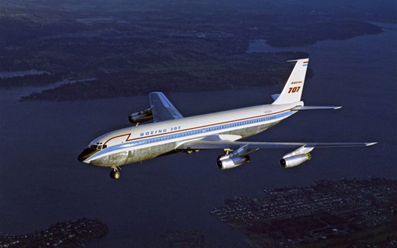 Boeing 707-121 (N708PA) em seu segundo voo, em 20 de dezembro de 1957 - Divulgação
