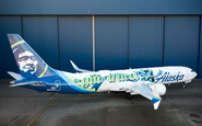 Pintura especial promove a doação de 1 milhão de milhas para projetos sociais - Alaska Airlines/Molly Smith