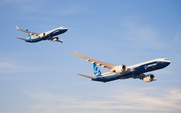 Boeing 737 MAX 10 e o Boeing 777X - Boeing/Divulgação