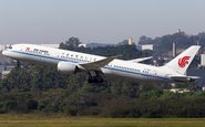 Boeing 787\u002D9 da Air China fará terceiro voo semanal para o Brasil