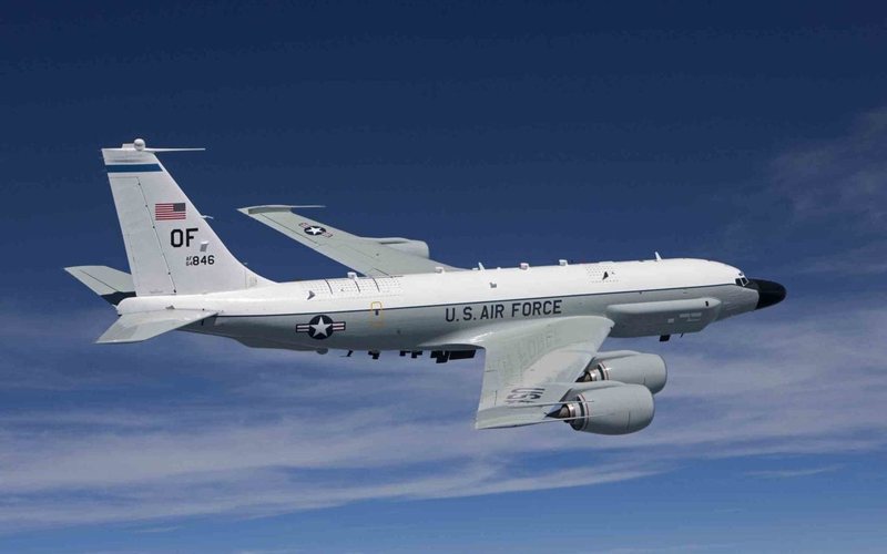 Força aérea dos EUA utilizam uma vasta frota de aviões para inteligência, incluindo os Boeing RC-135 - USAF
