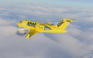 O espaço disponível na cabine da aeronave pode transportar até quatro macas - Bombardier