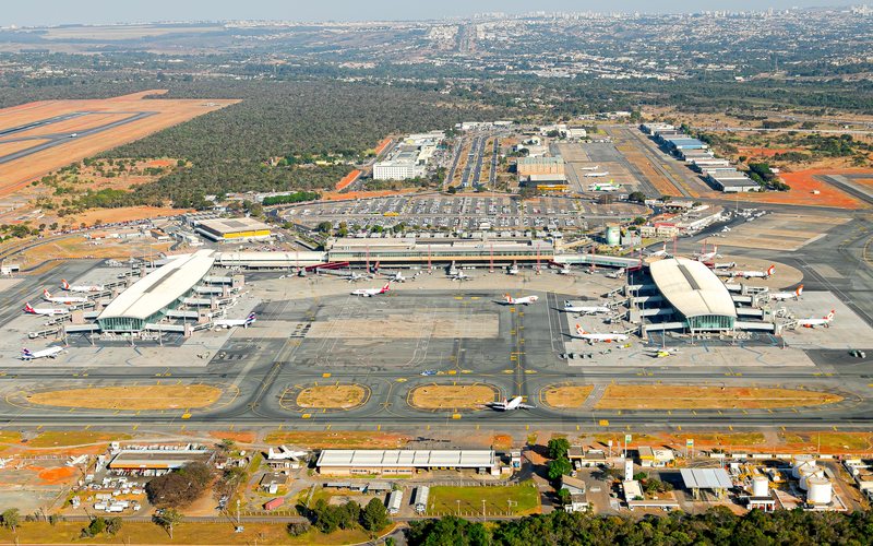 Serão realizados mais de 350 voos diários no aeroporto de Brasília no período - Divulgação