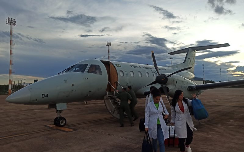 Transporte especial foi feito em um VC-97 Brasília - FAB