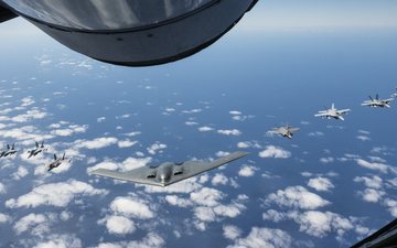 Estados Unidos conduzem com frequência voos de grandes distância com a presença de aliados - USAF