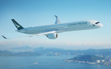 Cathay Pacific pretende encerrar o ano com 70% de sua capacidade pré-crise sanitária - Divulgação