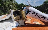 A aeronave, em situação irregular, fez um pouso forçado em uma pista de terra do interior de São Paulo - Força Aérea Brasileira/Divulgação