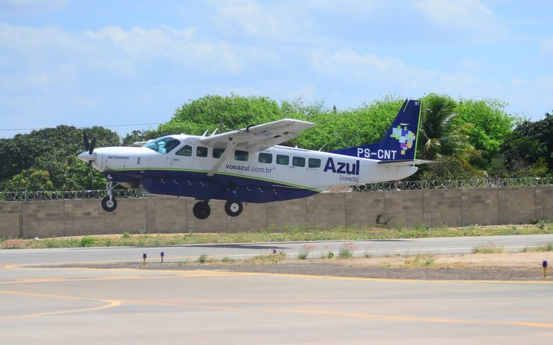Os voos serão realizados pelo Cessna Grand Caravan 208 da Azul Conecta, para até nove passageiros - Divulgação