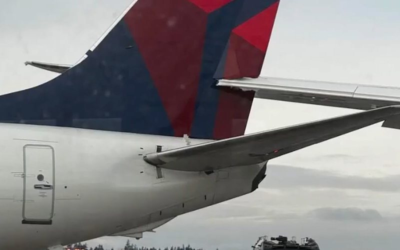 Colisões de aviões em aeroportos são raras, mas podem ocorrer devido a falhas de comunicação, erro humano ou condições climáticas adversas - Redes sociais/Divulgação