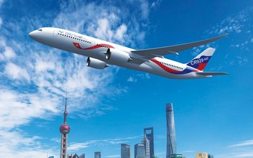 Imagem Avião projetado por chineses e russo deverá iniciar produção