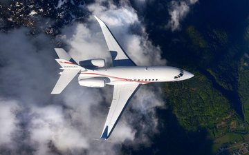 Aspire 350 será usado em jatos Falcon, com conectividade global para cabine e cockpit - Dassault Falcon