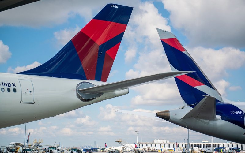 Em 2019, a Delta Air Lines adquiriu 20% de participação na Latam Airlines - Divulgação