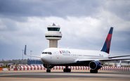 Boeing 767-300ER da Delta que operou o primeiro voo em Gatwick após quinze anos - Divulgação