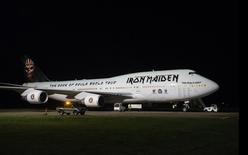 Imagem Avião do Iron Maiden é desmontado e transformado em etiquetas de bagagem