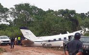 Aeronave matrícula PT-SOG se acidentou em Barcelos, no interior do Amazonas - Reprodução/Redes sociais