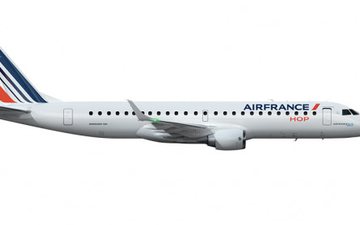 Air France Hop! está padronizando sua frota com aeronaves da família E-Jet da Embraer - Air France