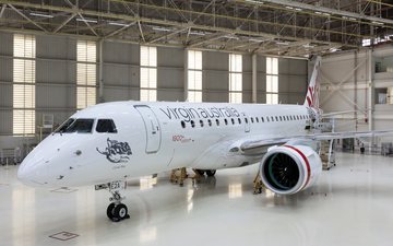 Novo Embraer E190-E2 promete reforço na conectividade regional da Virgin Australia - Embraer