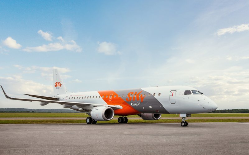 Sky High Aviation se tornou a primeira empresa do Caribe a voar com o Embraer 190 - Divulgação