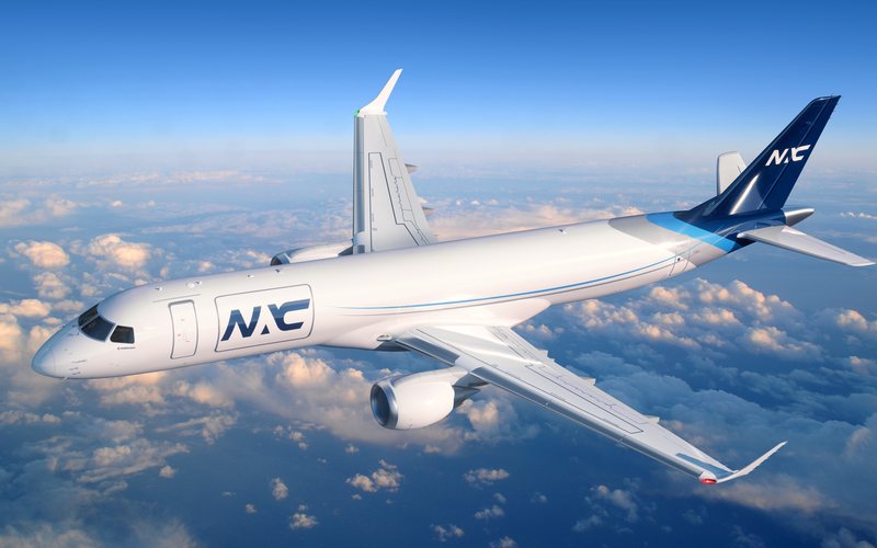 Embraer E-Jet cargueiro será convertido no Brasil e sofrerá grandes mudanças estruturais - Divulgação