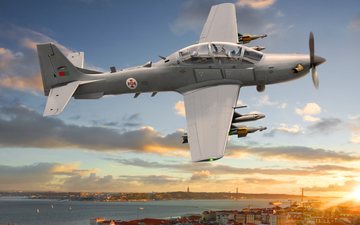 O A-29N Super Tucano contará com configurações para missões OTAN - Embraer/Divulgação