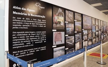 Aeroporto opera normalmente um ano após enchente e abre espaço de memória ao público - Fraport Brasil/Divulgação