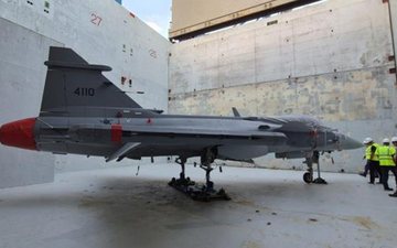 Gripen E será integrado ao Esquadrão Jaguar após testes técnicos. - FAB/Tenente Kelly