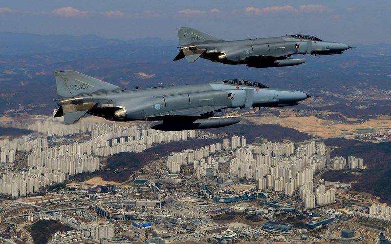 F-4 Phantom está em fase final de serviço na força aérea da Coreia do Sul - ROK Air Force