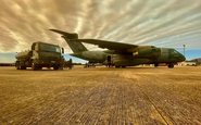 O KC-390 auxiliou a contenção das chamas no Pantanal brasileiro - Divulgação