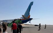 Avião pousou em Tabuk, na Arábia Saudita, após transmitir sinais de emergência e registrar rápida perda de altitude durante o trajeto - Reprodução