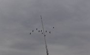 Lançamento de um dos foguetes em Tatuí (SP) - Eesc-USP/Divulgação