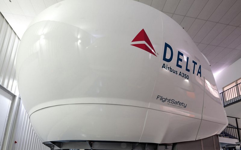 Full Flight Simulator (FFS) do A350 será montado pela FlightSafety International - Divulgação