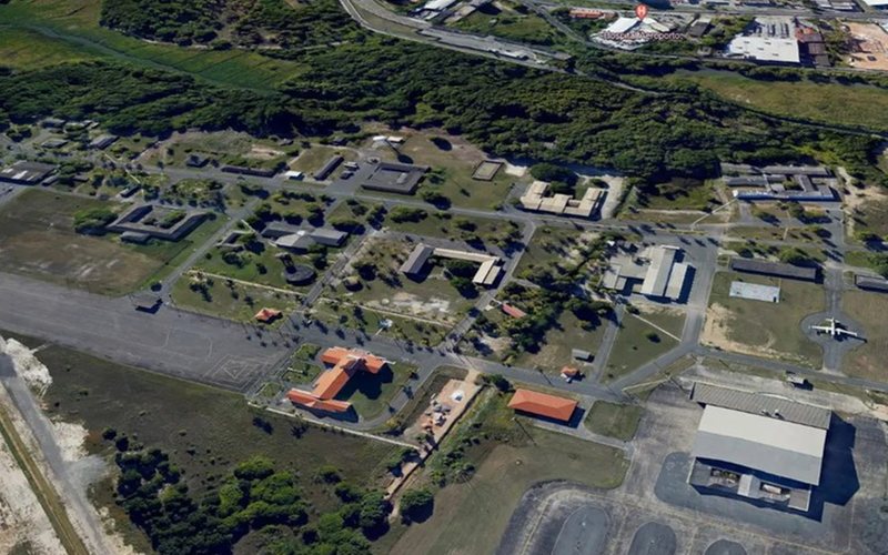 A estrutura será instalada na base aérea de Salvador - Google Earth