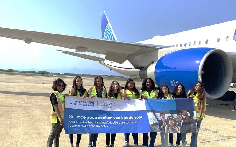 Pela primeira vez, a ação foi realizada no Rio de Janeiro - United Airlines