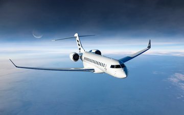 Bombardier Global 8000 em voo