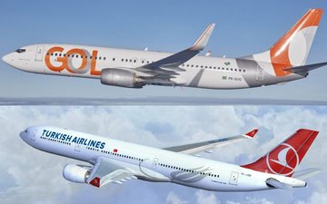 Acordo permitirá que os passageiros da Turkish possam embarcar em voos internacionais da Gol - Divulgação