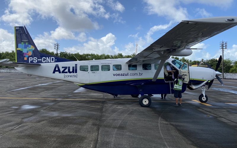 Rota será feita pelo Cessna Grand Caravan 208B, para até nove passageiros - Aena Brasil/Divulgação