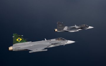 Brasil tem participação importante no programa do caça Gripen - Saab