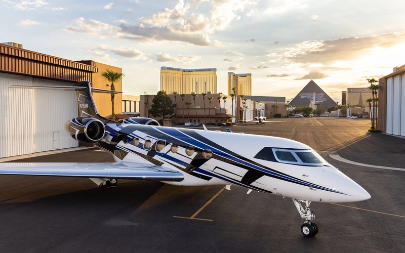Thrive Aviation deverá oferecer o G600 em voos de longo alcance a partir de sua base em Henderson, na região metropolitana de Las Vegas - Gulfstream